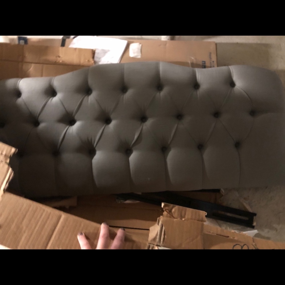 Sky line head board for queen size bed.